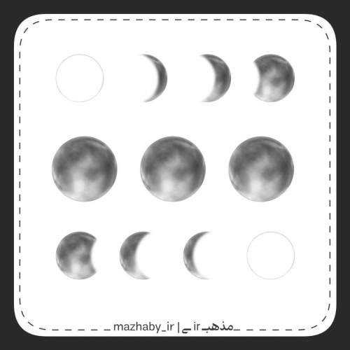 مجموعه برچسب هلال ماه