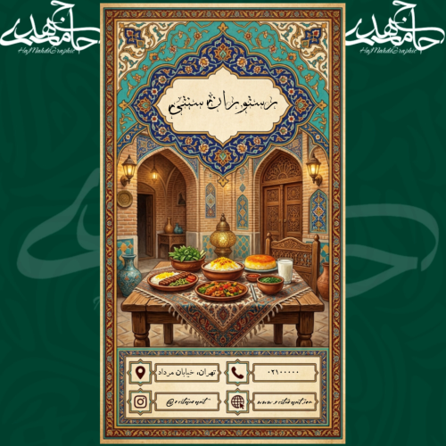 بنر معرفی رستوران سنتی 🍗🙂