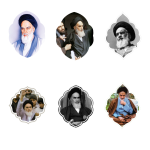 مجموعه برچسب کادر اسلیمی امام خمینی