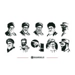 مجموعه تصاویر شابلونی از شهید امام خامنه‌ای