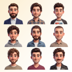 مجموعه برچسب پسرونه
