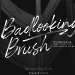 فونت انگلیسی Badlooking Brush