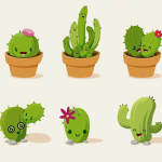 🌵Collection of cactus stickers🌵
