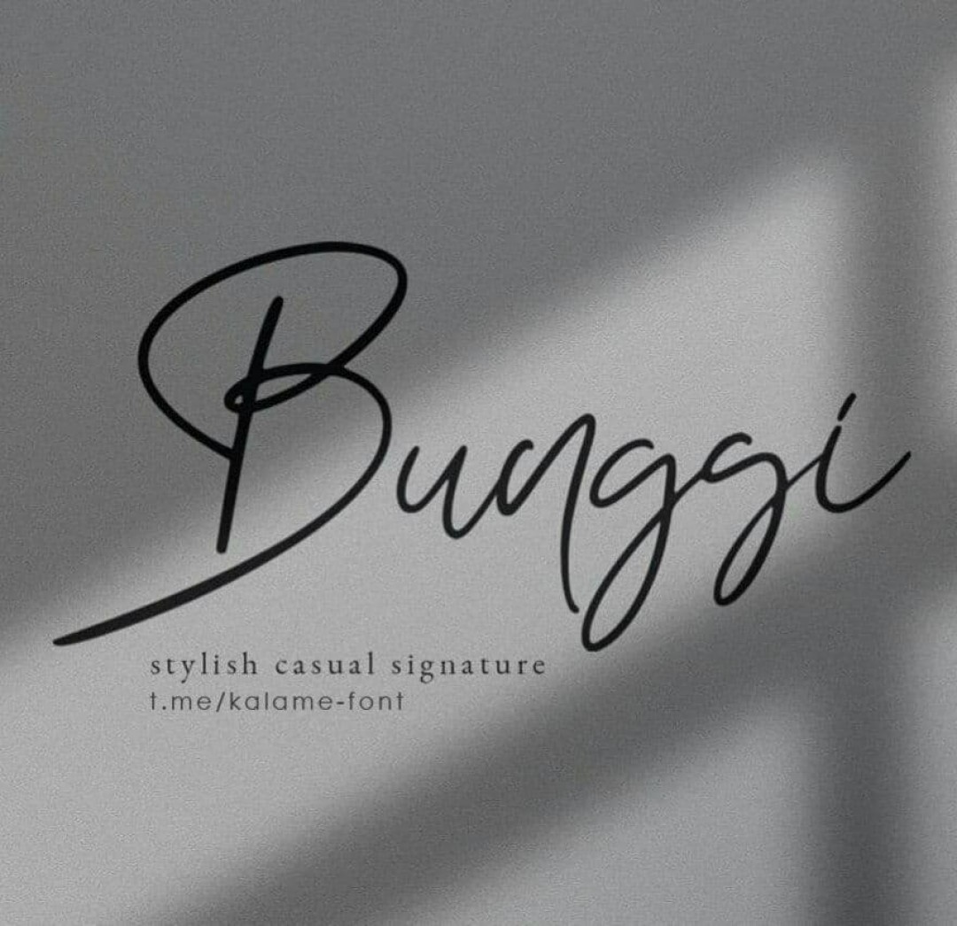 فونت انگلیسی Bunggi