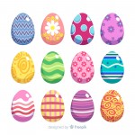 Easter Day Eggs Stickers